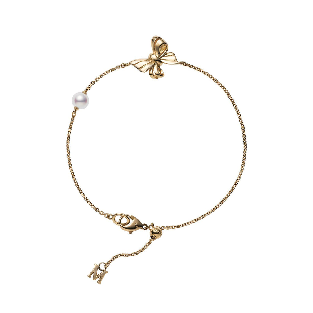 MIKIMOTO 18-karat white gold, pearl and sapphire bracelet | NET-A-PORTER